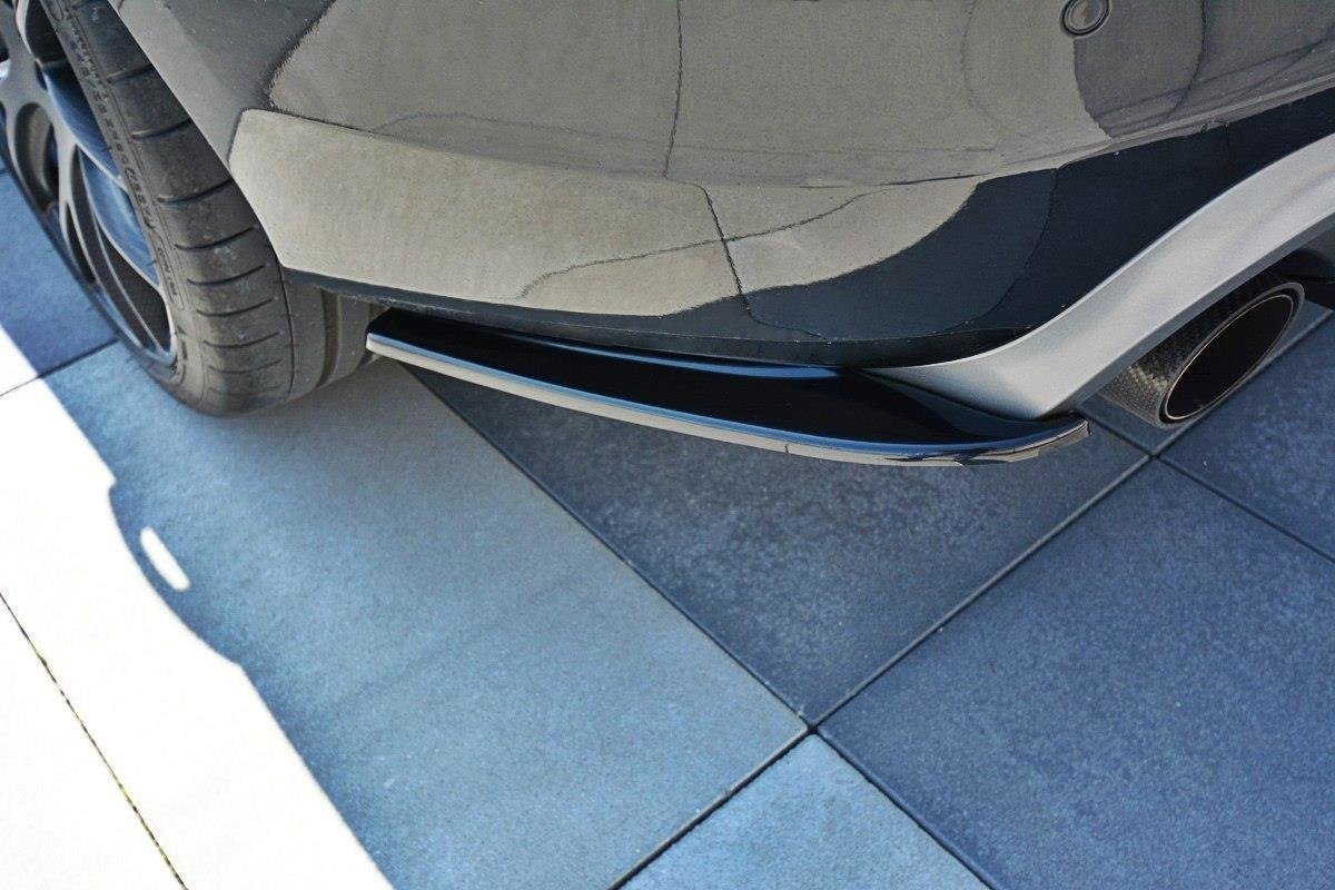 Heck Ansatz Flaps Diffusor passend für Volvo V60 Polestar Facelift schwarz Hochglanz – Ansicht 2