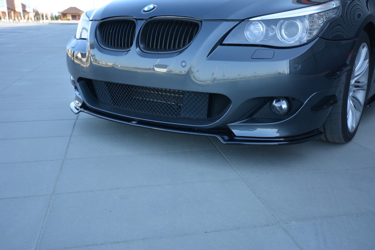 Street+ Spoilerlippe Front Ansatz passend für BMW 5er E60/61 M Paket schwarz Hochglanz – Ansicht 5