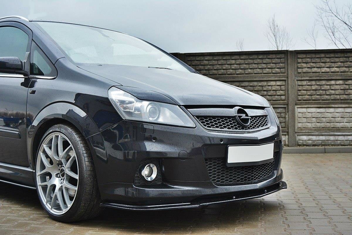 Street+ Spoilerlippe Front Ansatz passend für OPEL ZAFIRA B OPC / VXR schwarz Hochglanz – Ansicht 1