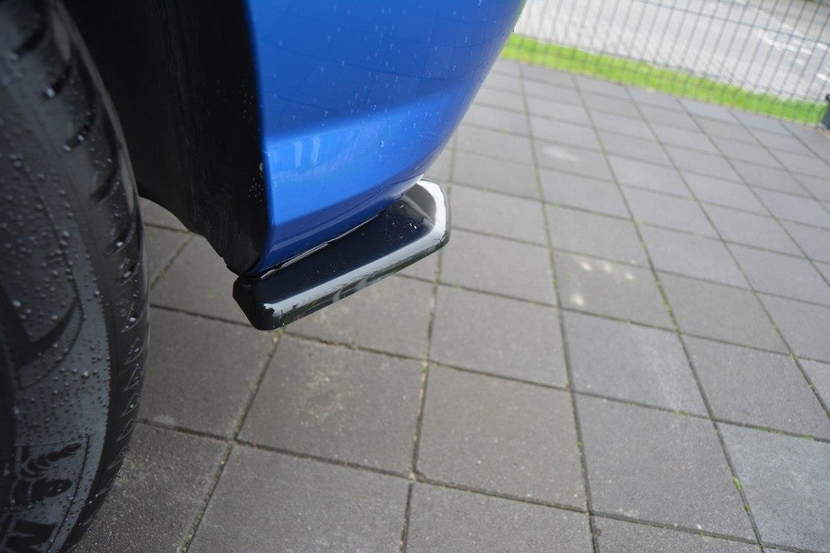 Heck Ansatz Flaps Diffusor passend für Audi Q2 Mk.1 schwarz Hochglanz – Ansicht 3