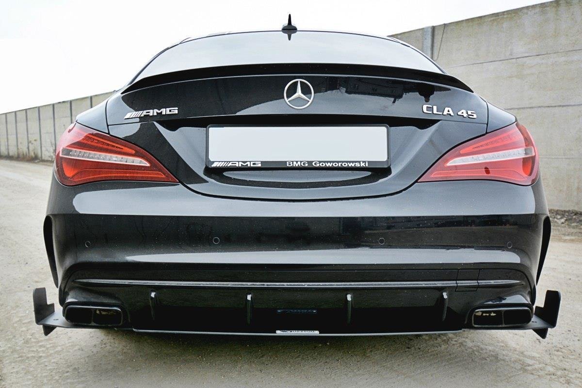 Diffusor Heck Ansatz passend für Heckschürze V.3 passend für Mercedes CLA A45 AMG C117 Facelift – Ansicht 4
