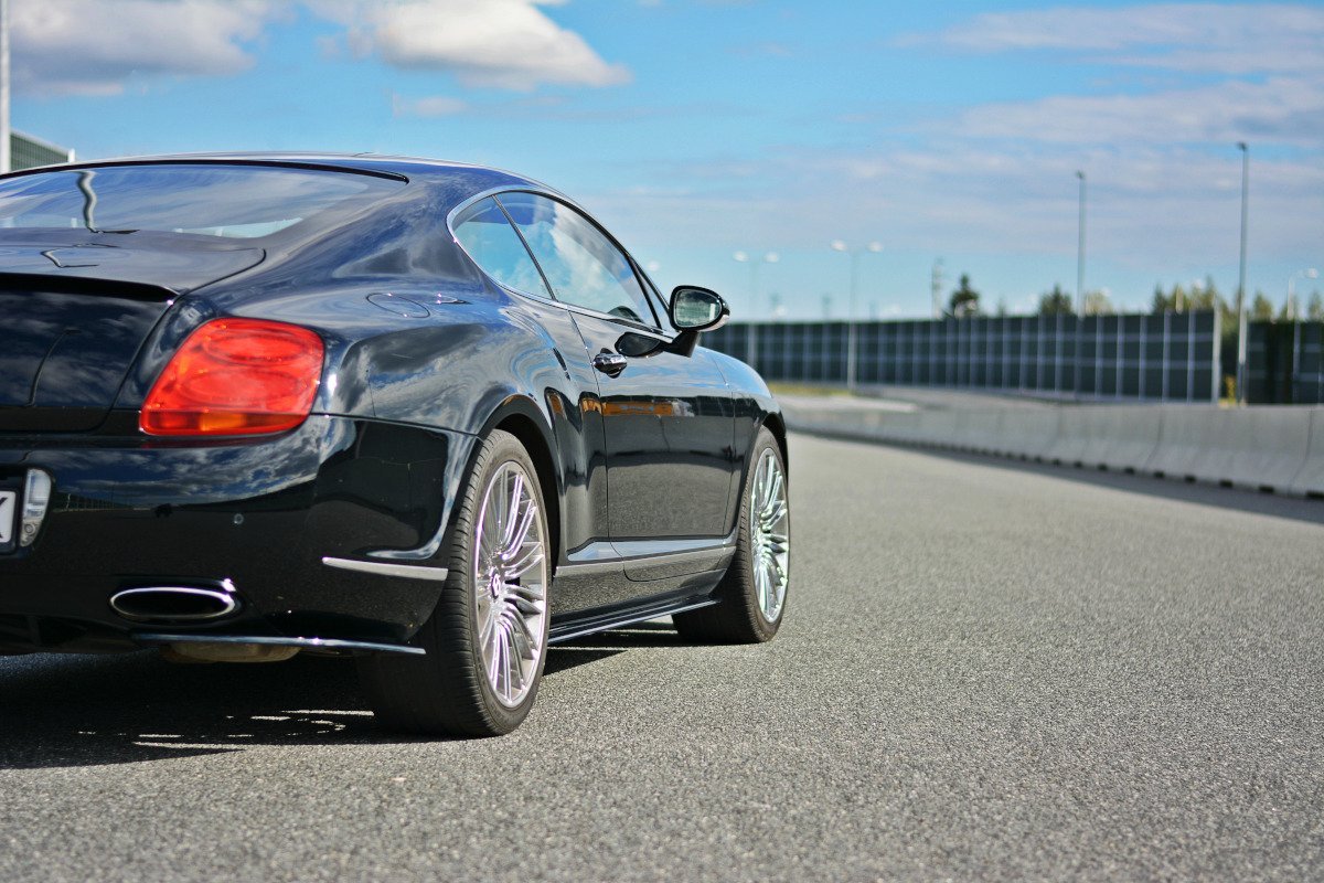 Street+ Seitenschweller Leisten passend für BENTLEY CONTINENTAL GT schwarz Hochglanz – Ansicht 1