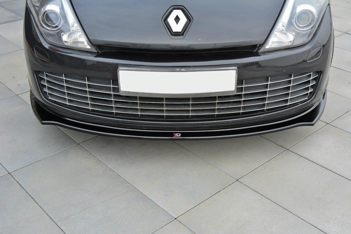 Street+ Spoilerlippe Front Ansatz passend für Renault Laguna mk 3 Coupe schwarz Hochglanz – Ansicht 4