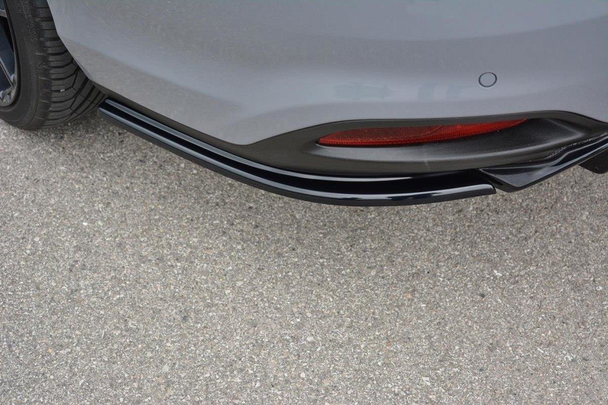Heck Ansatz Flaps Diffusor passend für Fiat Tipo S-Design schwarz Hochglanz – Ansicht 2