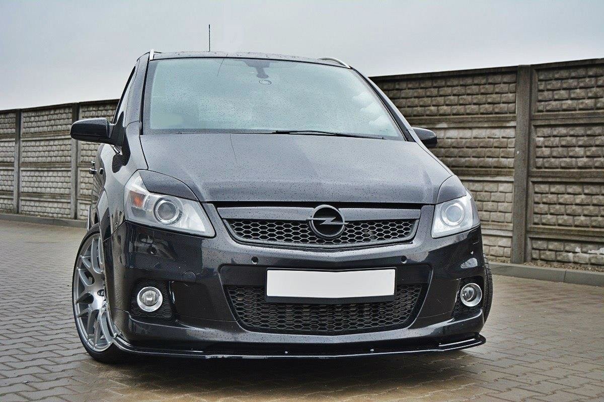 Street+ Spoilerlippe Front Ansatz passend für OPEL ZAFIRA B OPC / VXR schwarz Hochglanz – Ansicht 3