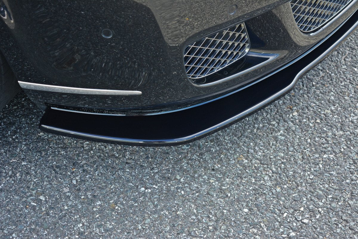 Street+ Spoilerlippe Front Ansatz V.1 passend für BENTLEY CONTINENTAL GT schwarz Hochglanz – Ansicht 4
