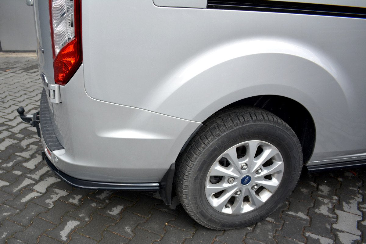Heck Ansatz Flaps Diffusor passend für Ford Transit Custom Mk1 FL schwarz Hochglanz – Ansicht 4