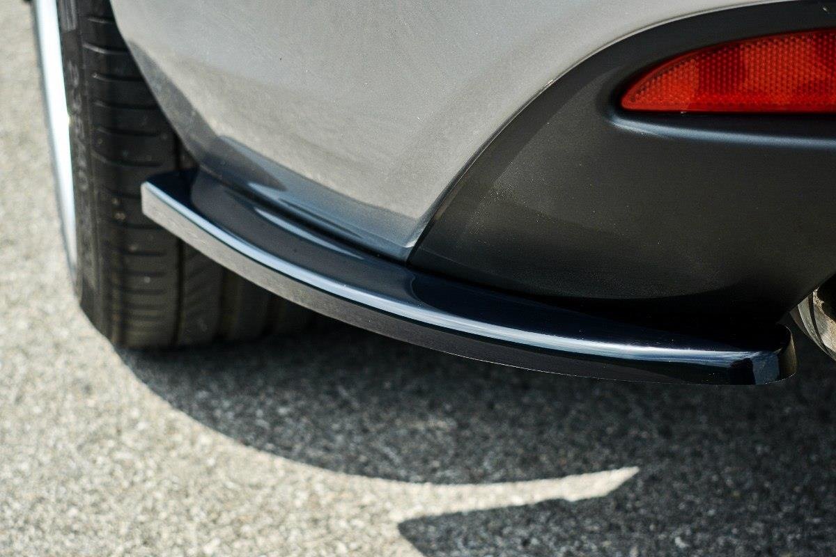 Heck Ansatz Flaps Diffusor passend für Mazda 6 GJ (Mk3) schwarz Hochglanz – Ansicht 1