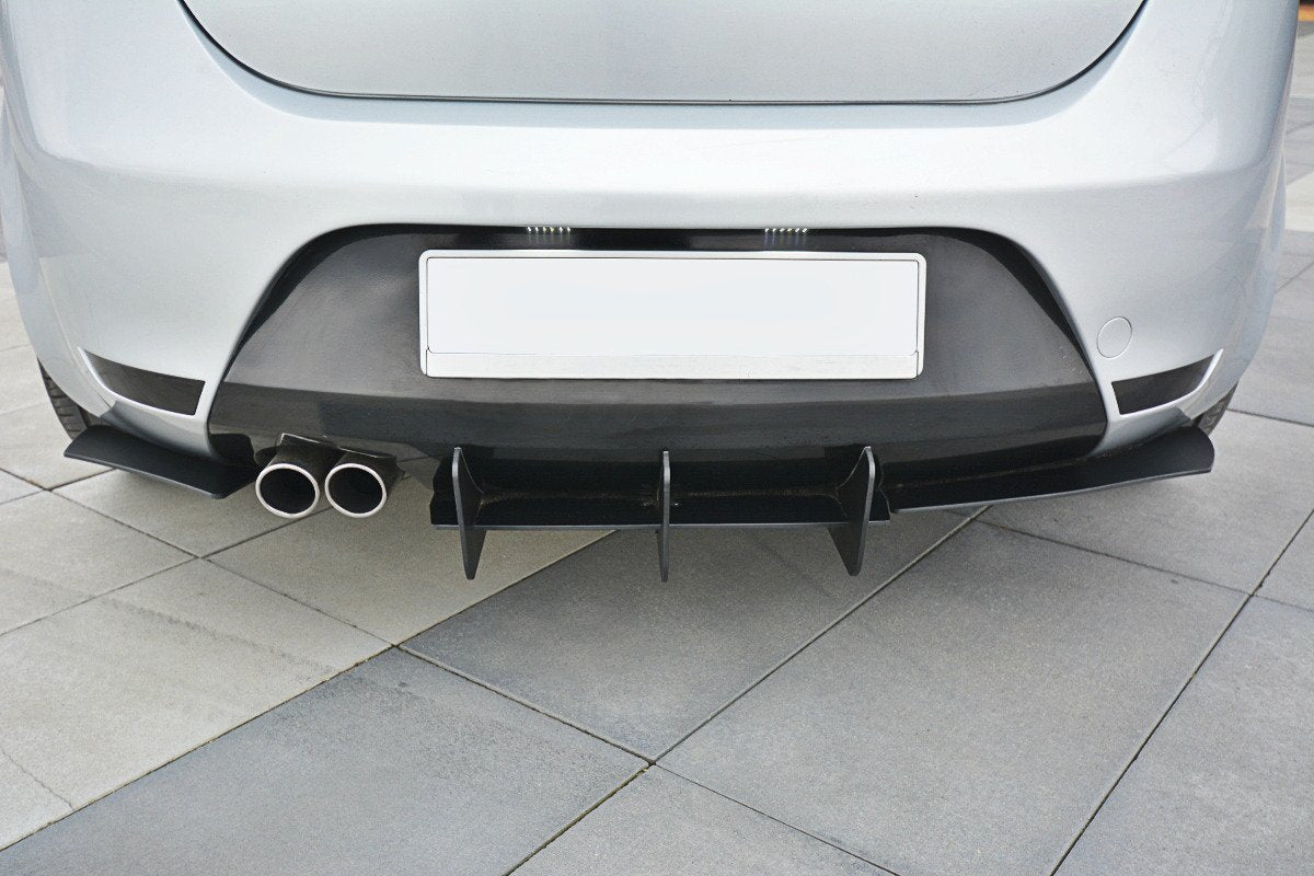 Diffusor Heck Ansatz passend für Heckschürze V.2 passend für Seat Leon Mk2 Cupra/ FR – Ansicht 2