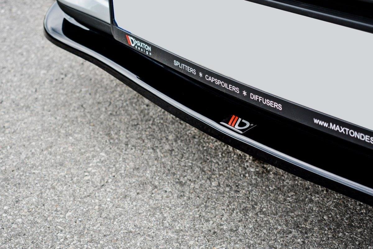 Street+ Spoilerlippe Front Ansatz V.1 passend für Renault Clio Mk4 schwarz Hochglanz – Ansicht 4