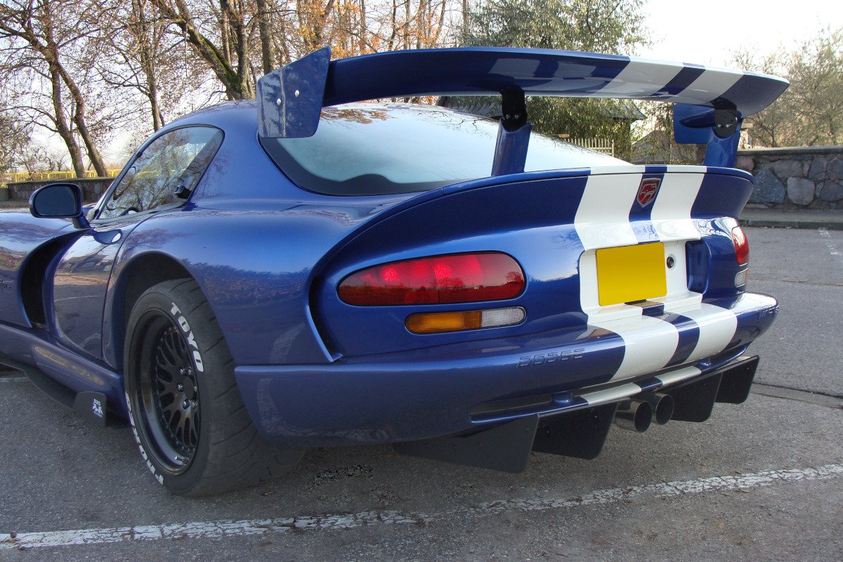 Diffusor Heck Ansatz passend für Heckschürze passend für DODGE VIPER GTS – Ansicht 4