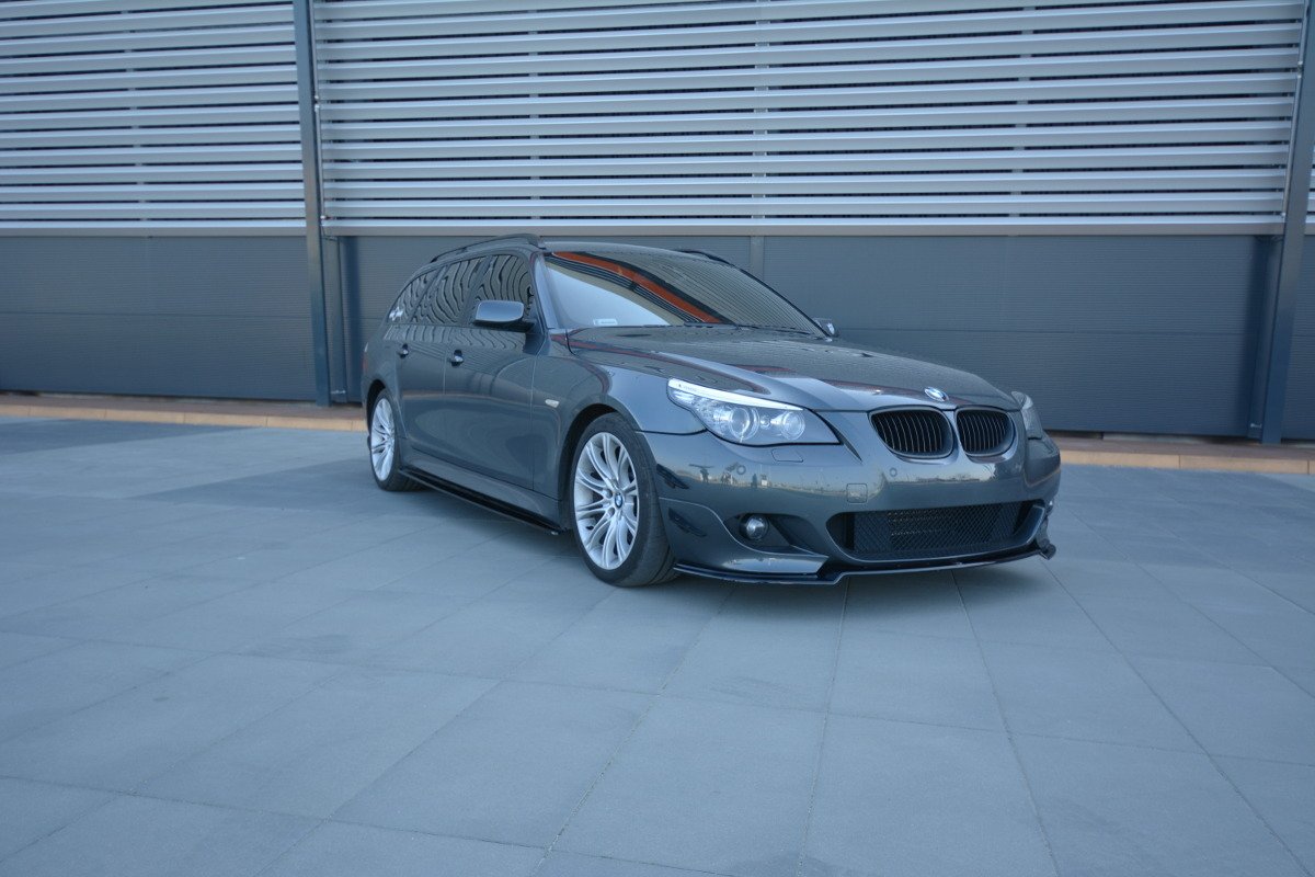 Street+ Spoilerlippe Front Ansatz passend für BMW 5er E60/61 M Paket schwarz Hochglanz – Ansicht 6