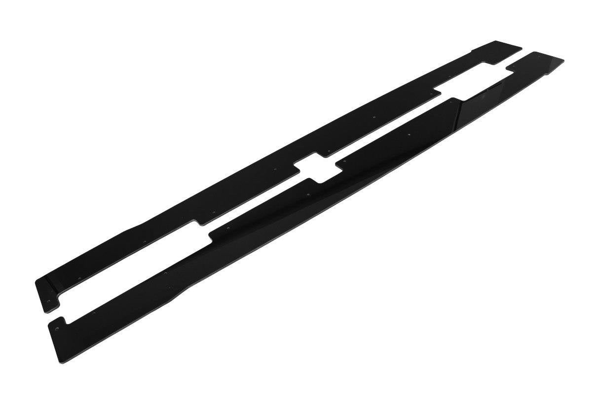 Sport Street+ Seitenschweller Leisten V.2 passend für Ford Fiesta Mk8 ST / ST-Line schwarz Hochglanz – Ansicht 5