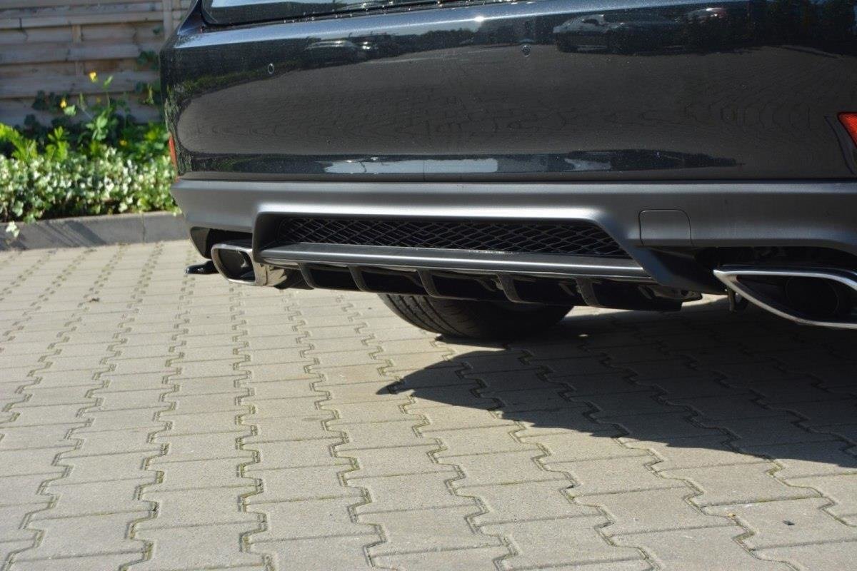 Diffusor Heck Ansatz passend für Lexus IS Mk3 Facelift T schwarz Hochglanz – Ansicht 3