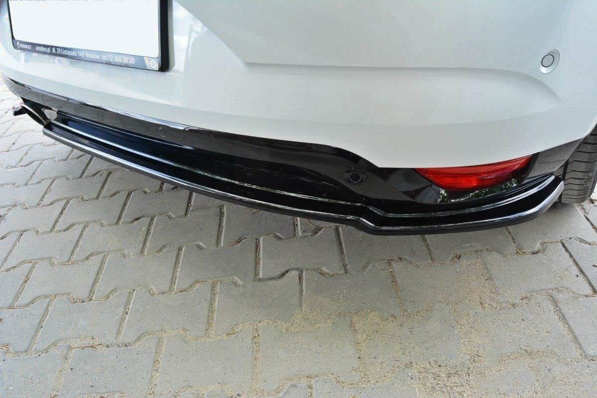 Heck Ansatz Flaps Diffusor passend für Renault Megane Mk4 Hatchback schwarz Hochglanz – Ansicht 4