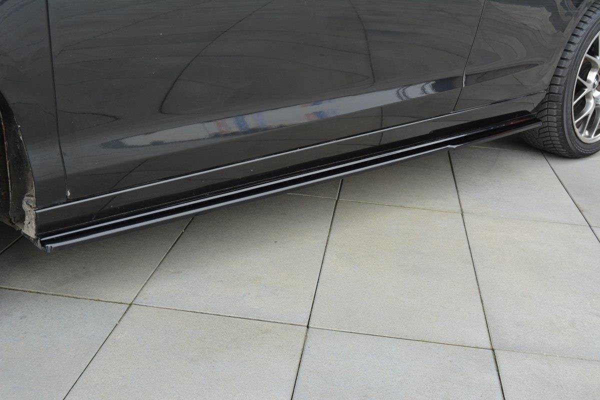 Street+ Seitenschweller Leisten passend für Renault Laguna Coupe Mk3 schwarz Hochglanz – Ansicht 5
