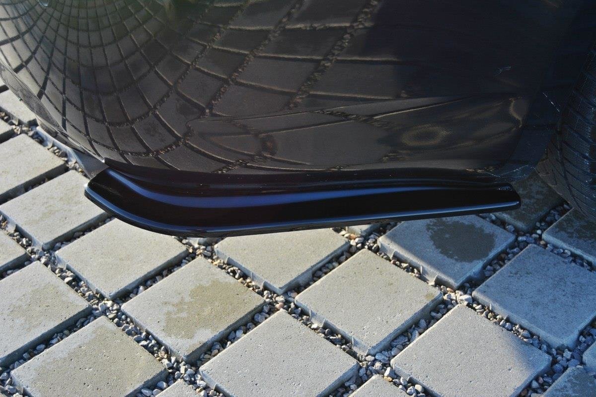 Heck Ansatz Flaps Diffusor passend für Infiniti G37 Limousine schwarz Hochglanz – Ansicht 4