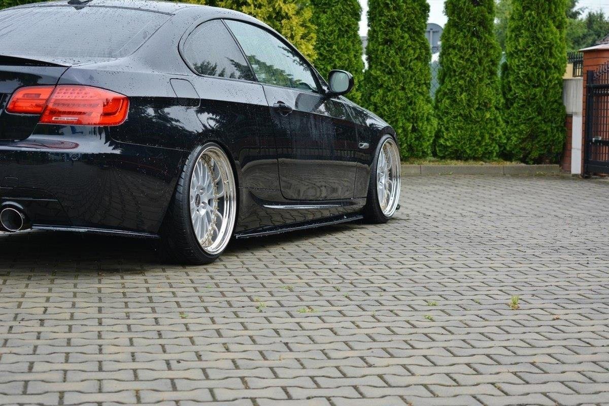 Street+ Seitenschweller Leisten passend für BMW 3er E92 M Paket FACELIFT schwarz Hochglanz – Ansicht 3