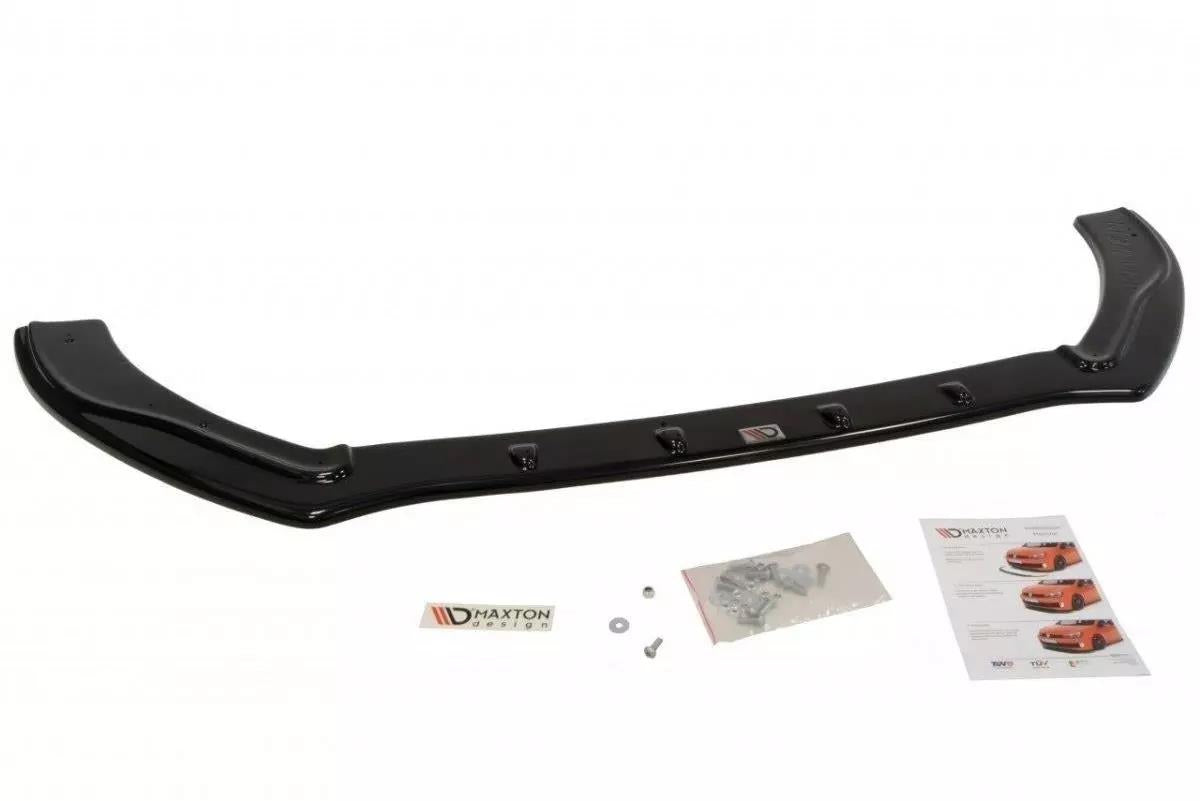 Street+ Spoilerlippe Front Ansatz passend für Ford Fiesta ST-Line Mk7 FL schwarz Hochglanz – Ansicht 1