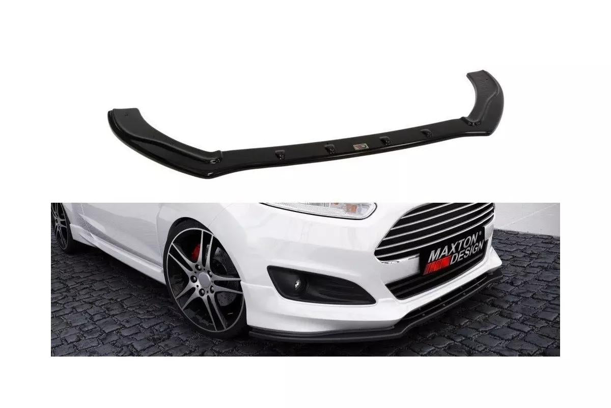 Street+ Spoilerlippe Front Ansatz passend für Ford Fiesta ST-Line Mk7 FL schwarz Hochglanz – Ansicht 2