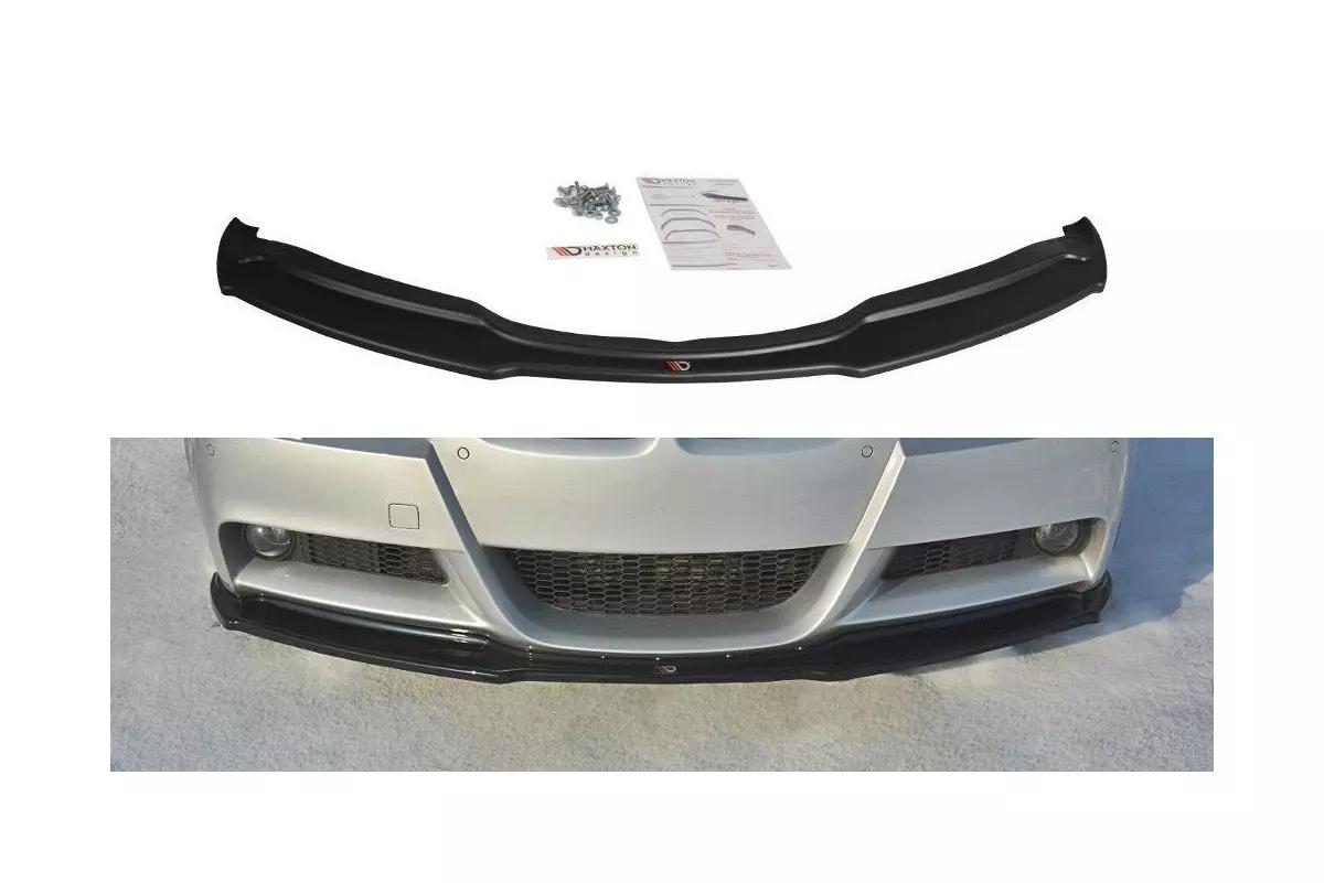 Street+ Spoilerlippe Front Ansatz V.1 passend für BMW 3er E90 M Paket schwarz Hochglanz – Ansicht 2