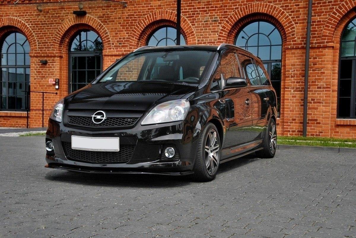 Street+ Spoilerlippe Front Ansatz passend für OPEL ZAFIRA B OPC / VXR schwarz Hochglanz – Ansicht 6