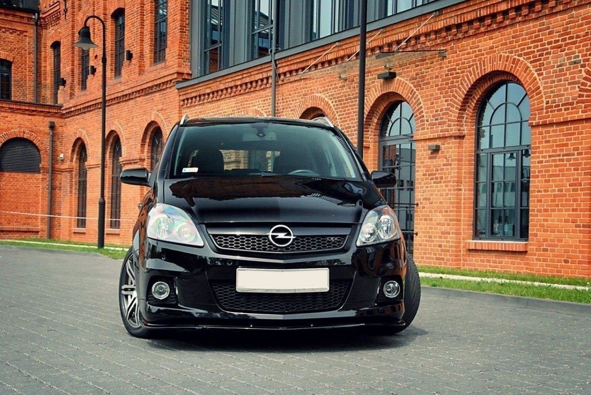 Street+ Spoilerlippe Front Ansatz passend für OPEL ZAFIRA B OPC / VXR schwarz Hochglanz – Ansicht 5