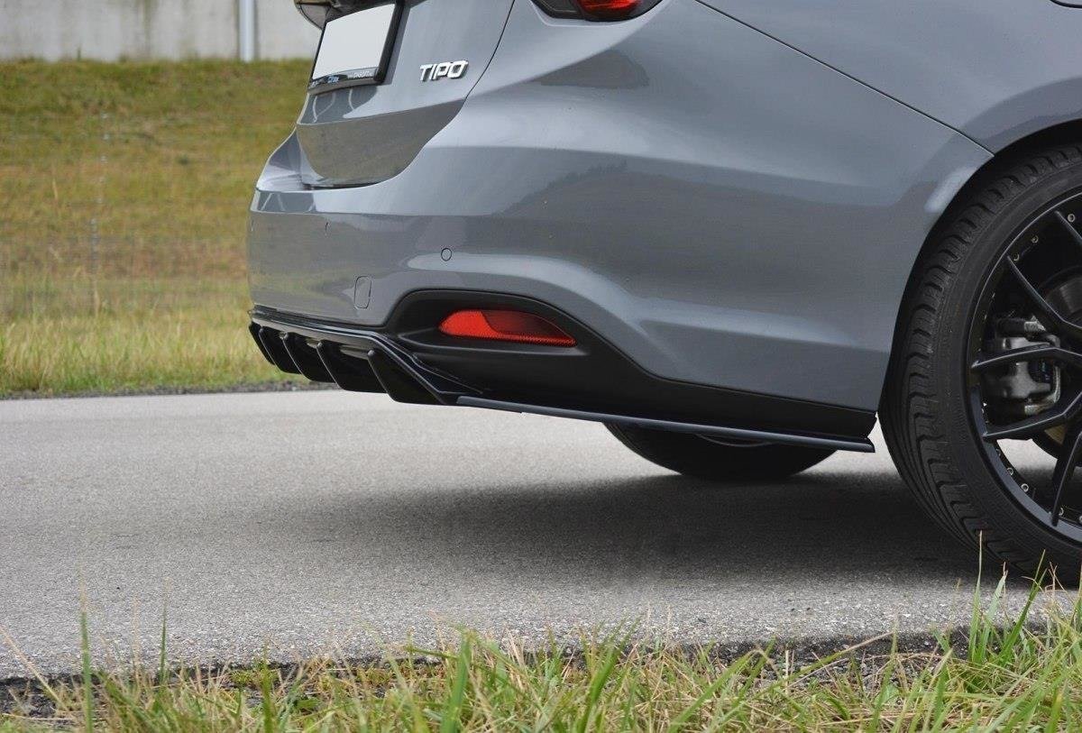 Diffusor Heck Ansatz passend für Fiat Tipo S-Design SW schwarz Hochglanz – Ansicht 3