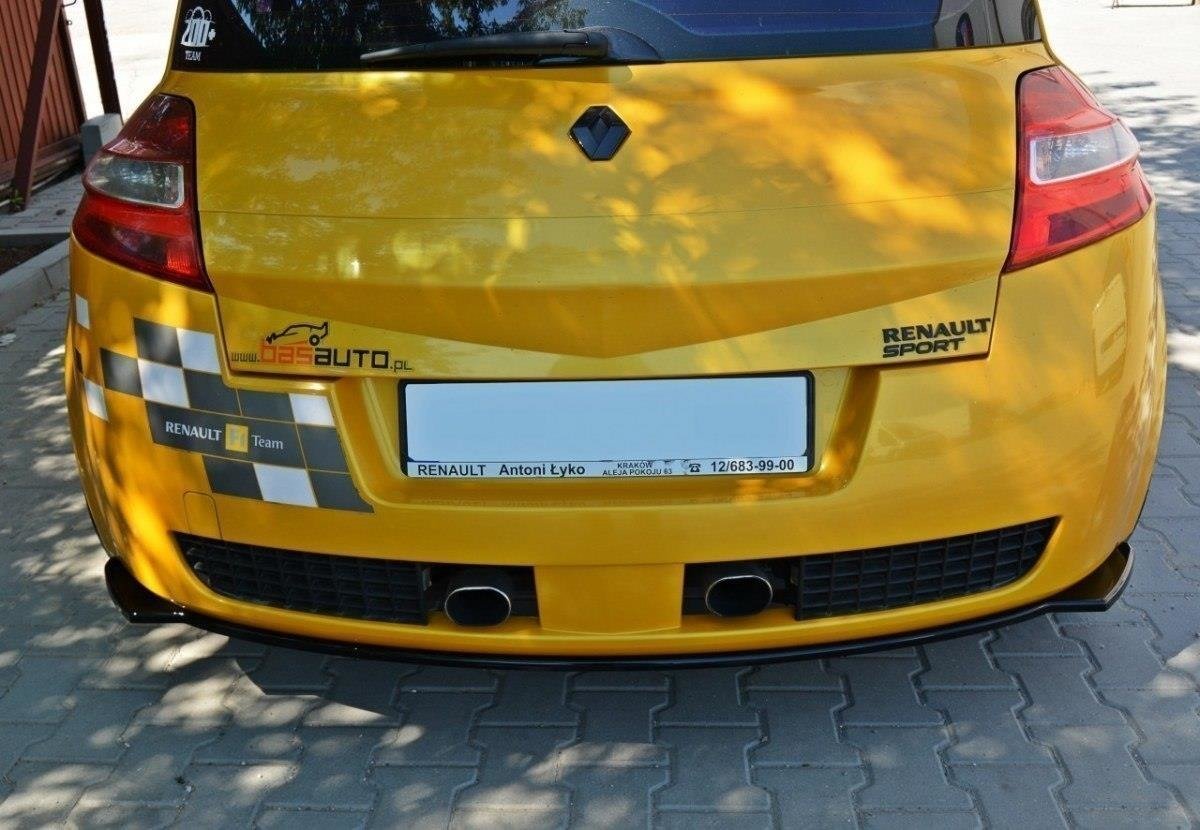 Diffusor Heck Ansatz passend für RENAULT MEGANE II RS schwarz Hochglanz – Ansicht 1
