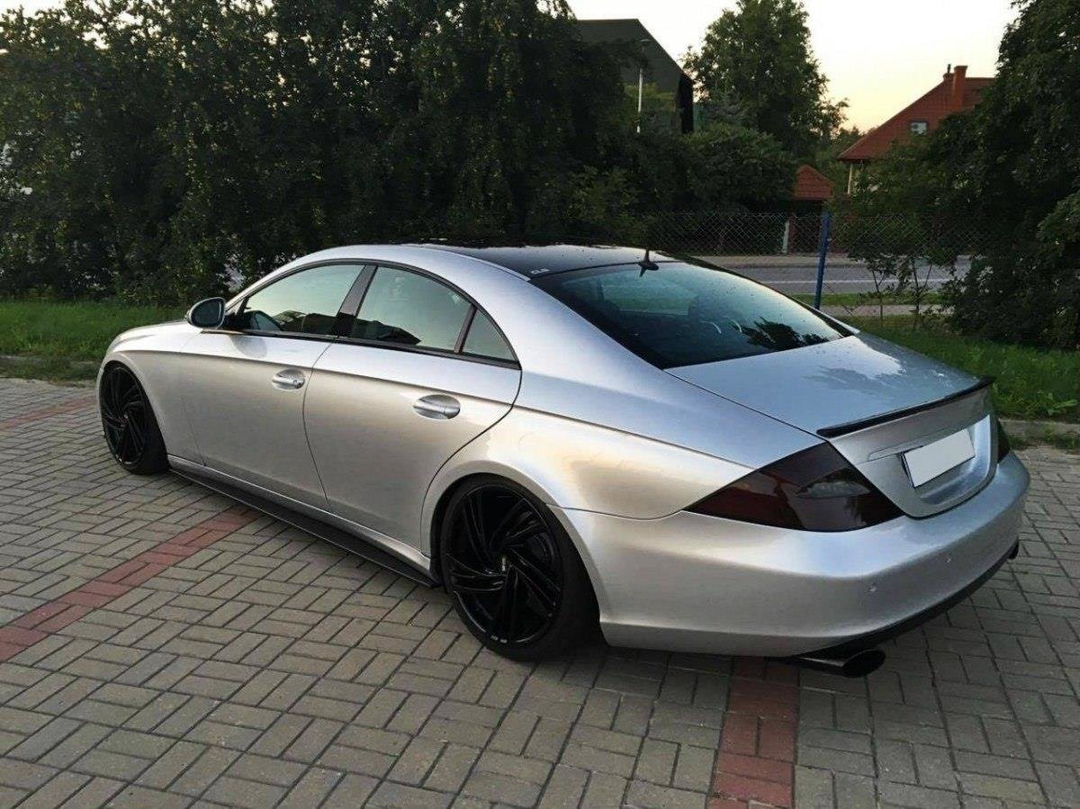 Street+ Seitenschweller Leisten passend für MERCEDES CLS C219 schwarz Hochglanz – Ansicht 4