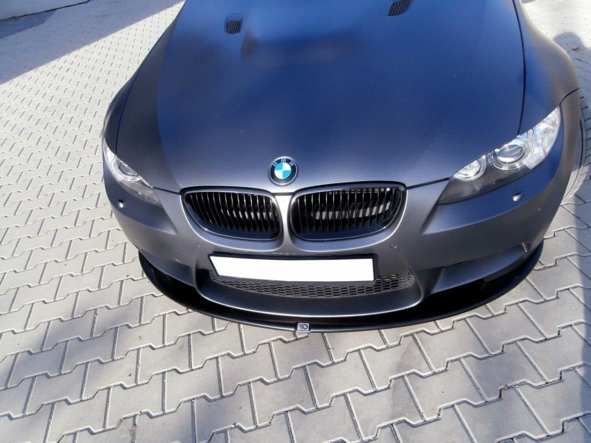 Street+ Spoilerlippe Front Ansatz passend für BMW M3 E92 / E93  schwarz Hochglanz – Ansicht 1