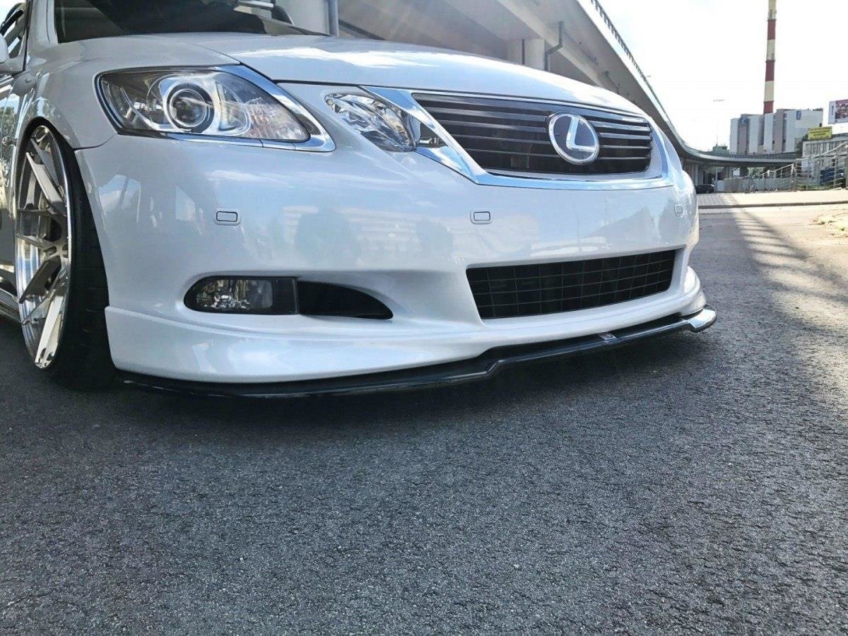 Front Ansatz V.2 für Lexus GS 300 Mk3 Facelift schwarz Hochglanz – Ansicht 3