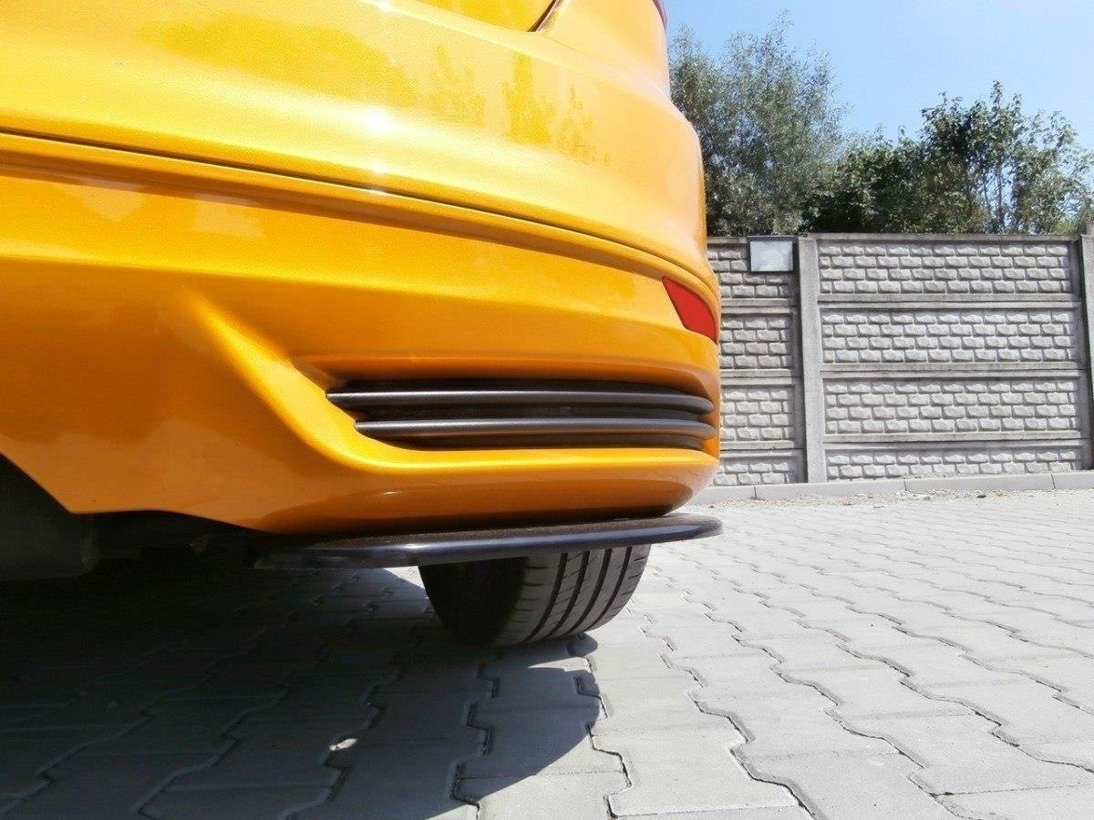 Heck Ansatz Flaps Diffusor passend für Ford Focus ST Mk3 Hatchback schwarz Hochglanz – Ansicht 3