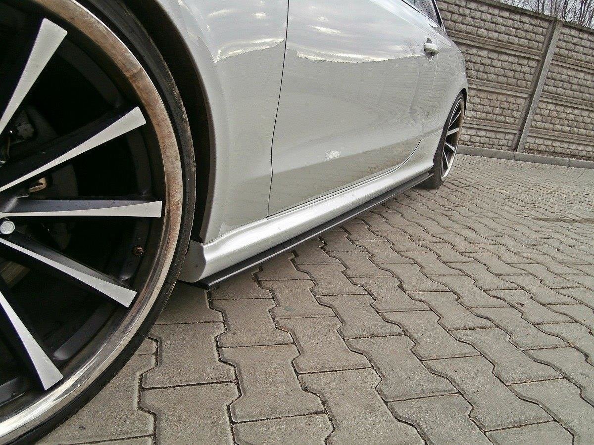 Street+ Seitenschweller Leisten passend für Audi RS5 8T / 8T FL  schwarz Hochglanz – Ansicht 3