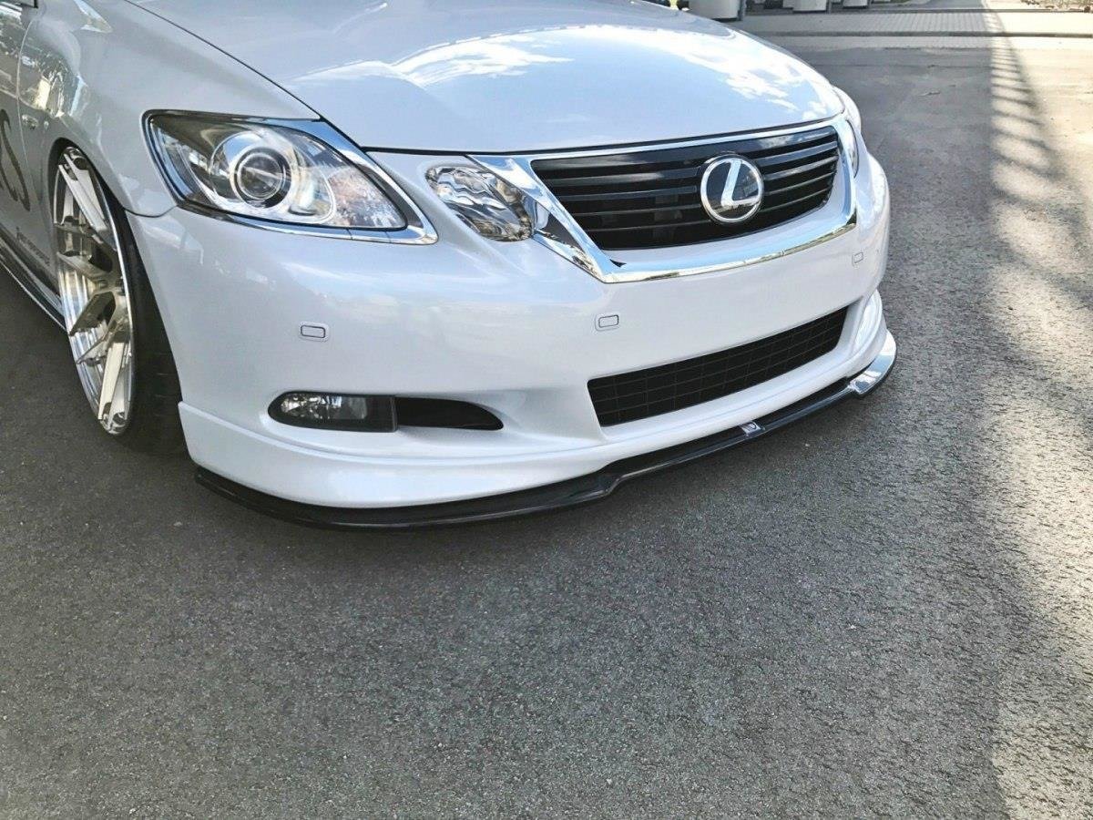 Front Ansatz V.2 für Lexus GS 300 Mk3 Facelift schwarz Hochglanz – Ansicht 1