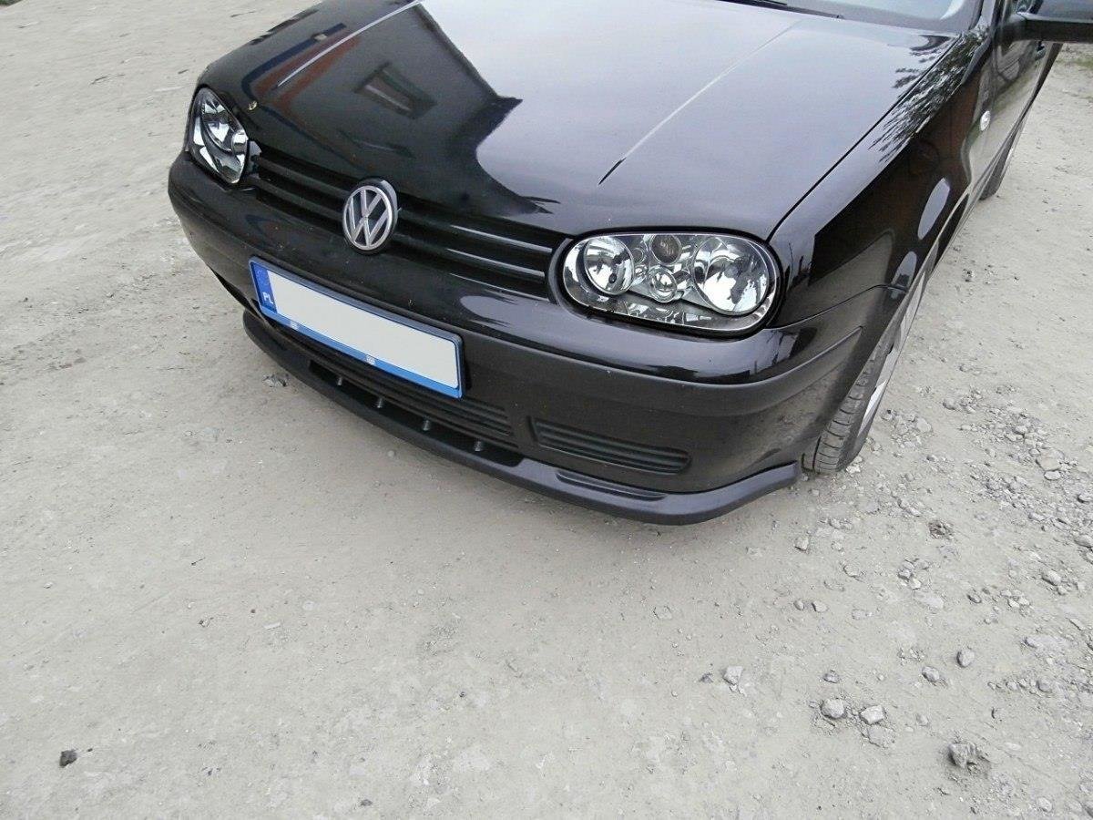 Street+ Spoilerlippe Front Ansatz passend für VW GOLF 4 schwarz Hochglanz – Ansicht 2