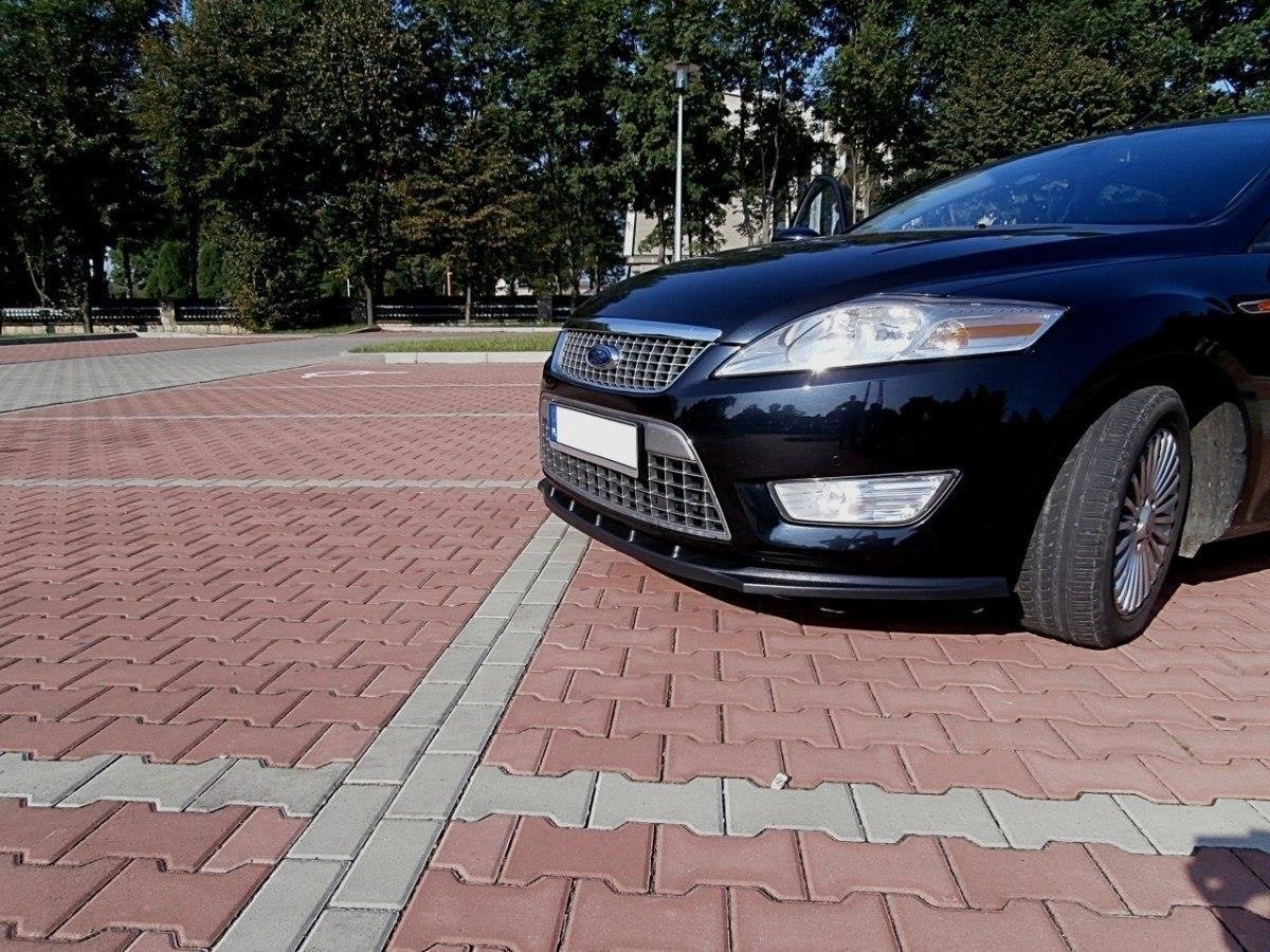 Street+ Spoilerlippe Front Ansatz passend für FORD MONDEO MK4 vor Facelift schwarz Hochglanz – Ansicht 1