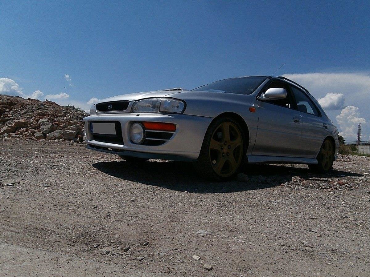 Street+ Spoilerlippe Front Ansatz passend für Subaru Impreza GT schwarz Hochglanz – Ansicht 1