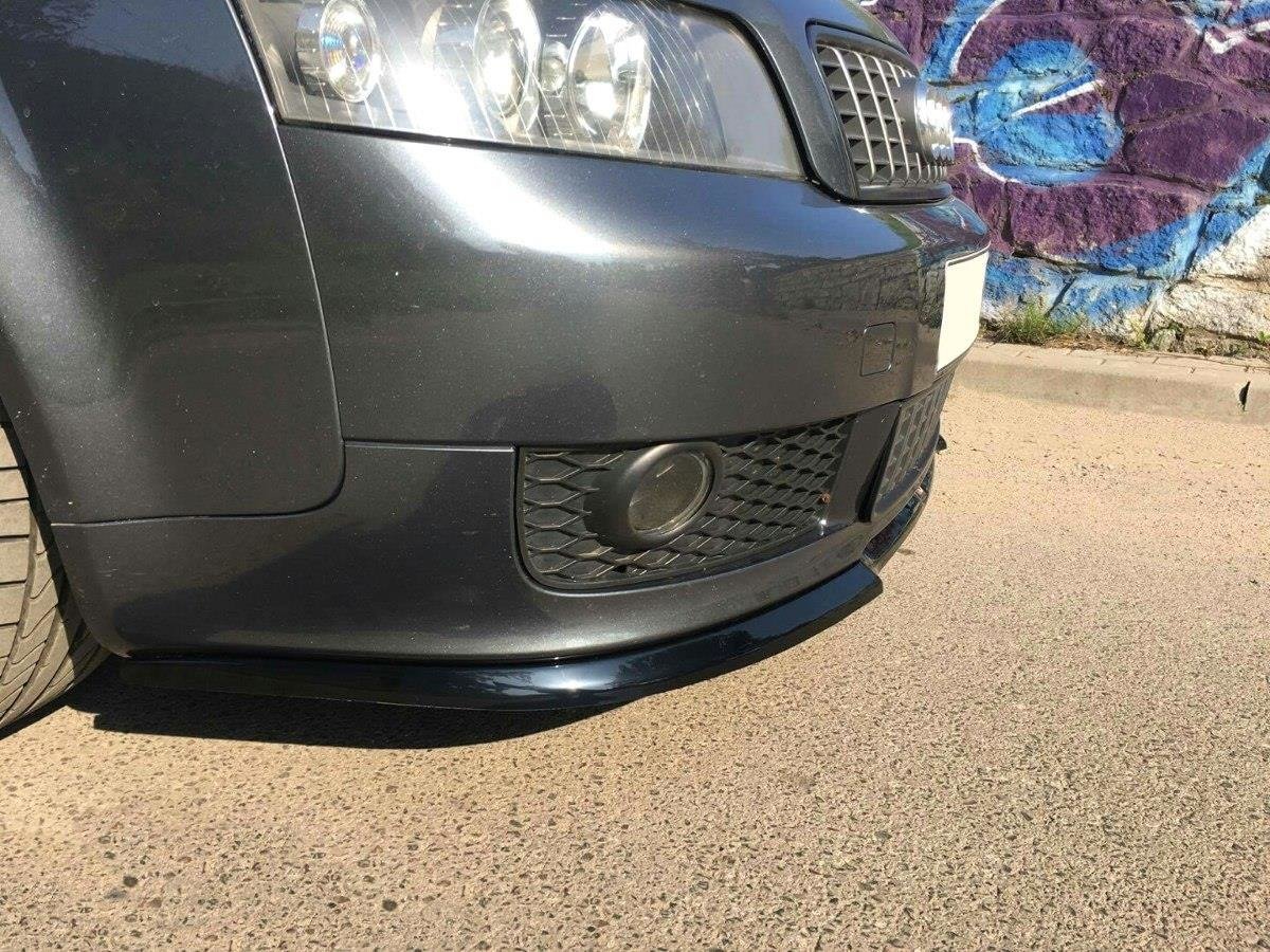 Street+ Spoilerlippe Front Ansatz V.1 passend für Audi A4 S-Line B6  schwarz Hochglanz – Ansicht 3