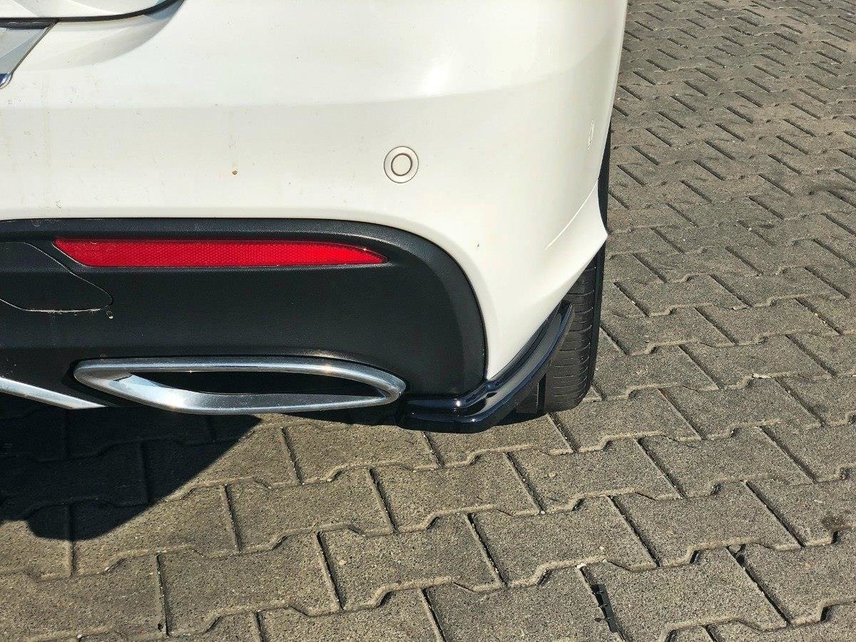 Heck Ansatz Flaps Diffusor passend für Mercedes GLE W166 AMG-Line schwarz Hochglanz – Ansicht 1