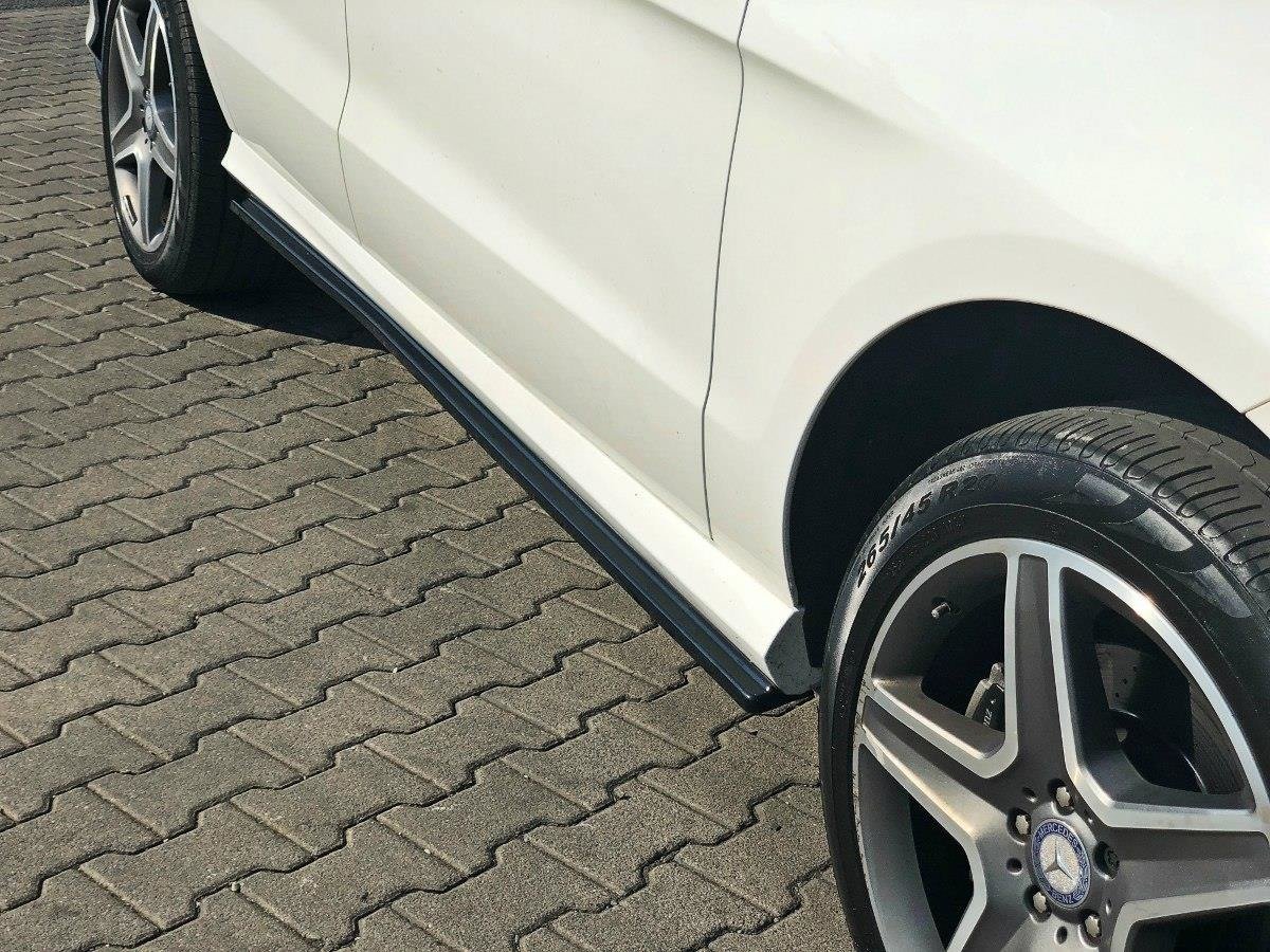 Street+ Seitenschweller Leisten passend für Mercedes GLE W166 AMG-Line schwarz Hochglanz – Ansicht 3