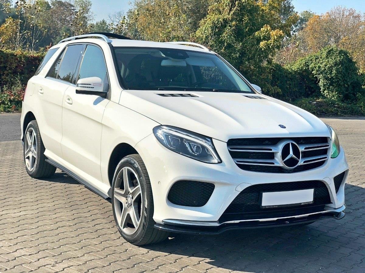 Street+ Spoilerlippe Front Ansatz V.1 passend für Mercedes GLE W166 AMG-Line schwarz Hochglanz – Ansicht 3