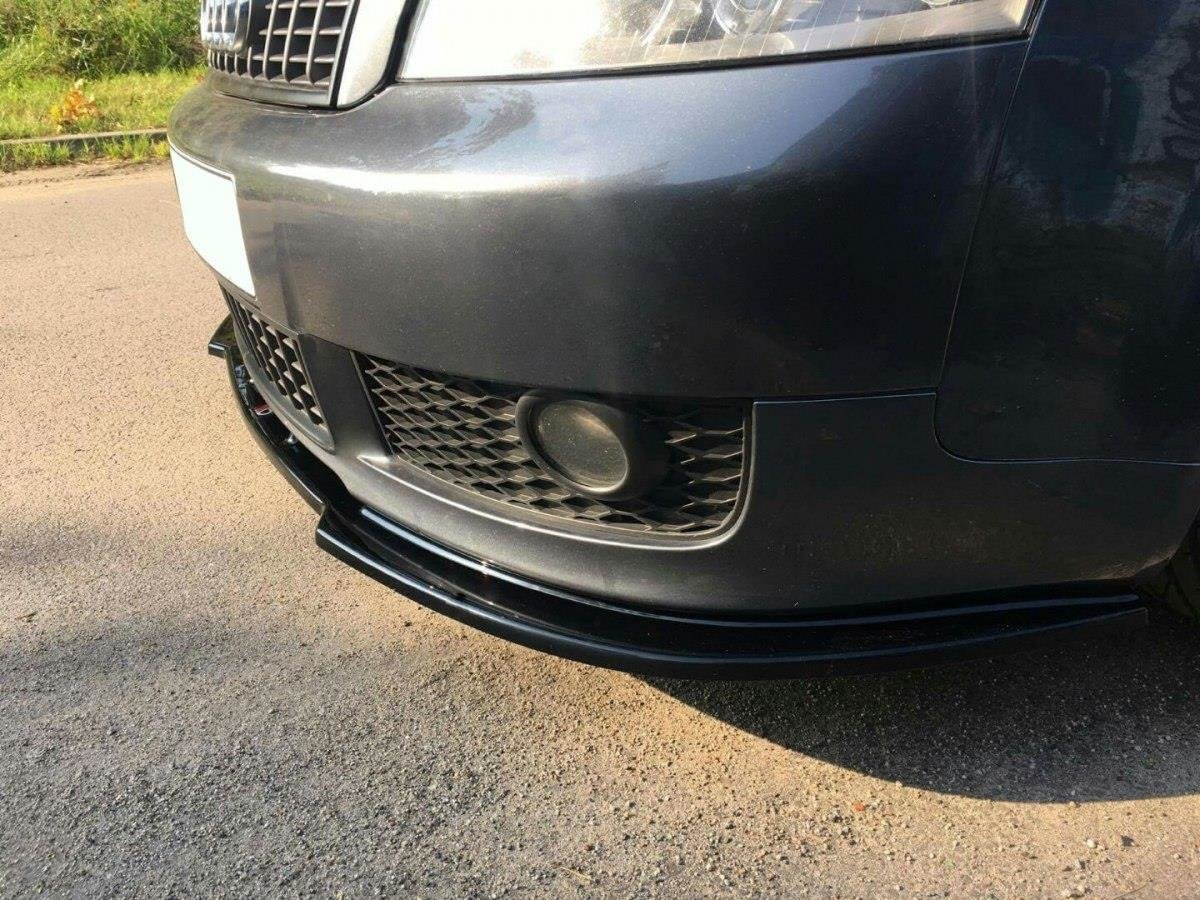 Street+ Spoilerlippe Front Ansatz V.2 passend für Audi A4 S-Line B6 schwarz Hochglanz – Ansicht 3