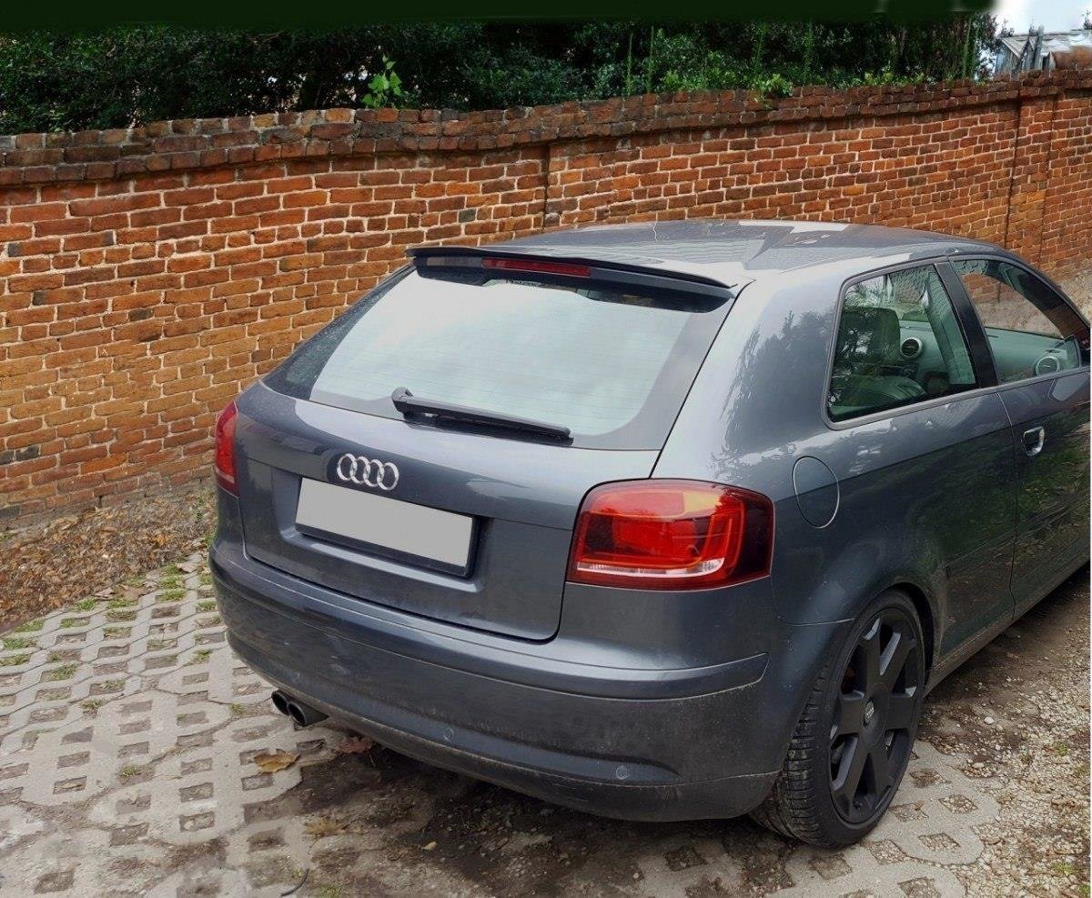 Heckspoiler Lippe Audi A3 8P / 8P FL schwarz Hochglanz – Ansicht 1