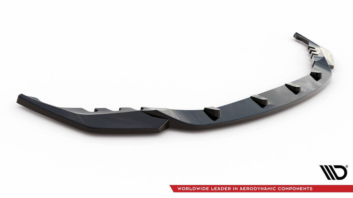 Street+ Spoilerlippe Front Ansatz V.2 passend für BMW M3 Limousine / Touring G80 / G81 schwarz Hochglanz – Ansicht 4