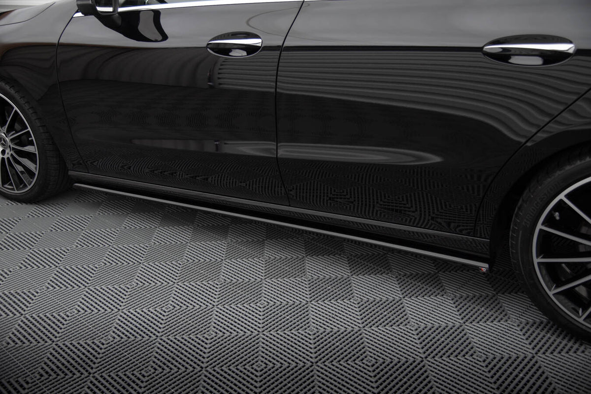 Street+ Seitenschweller Leisten passend für Mercedes-Benz CLA C118 schwarz Hochglanz – Ansicht 4