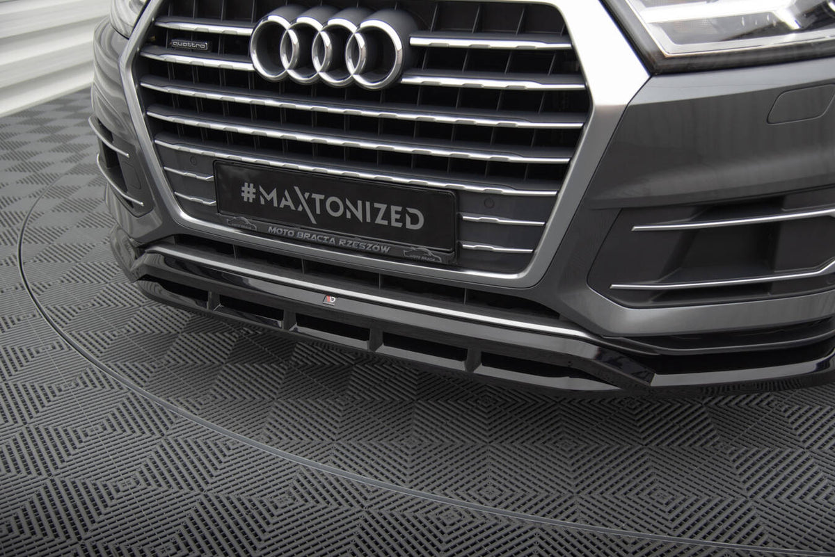 Street+ Spoilerlippe Front Ansatz passend für Audi Q7 Mk2 schwarz Hochglanz – Ansicht 4