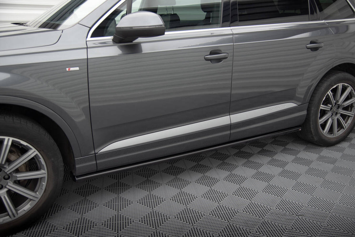 Street+ Seitenschweller Leisten passend für Audi Q7 Mk2 schwarz Hochglanz – Ansicht 3