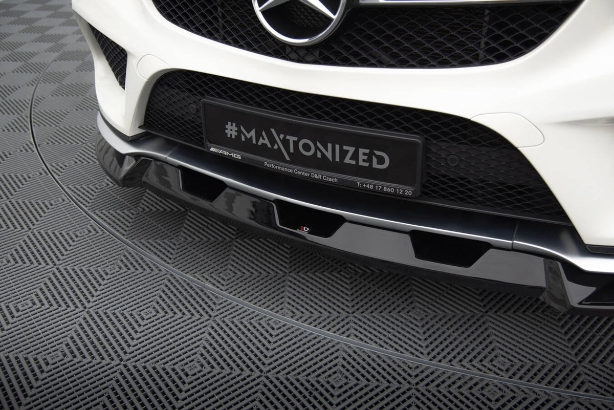 Street+ Spoilerlippe Front Ansatz V.1 passend für Mercedes-Benz GLE Coupe 43 AMG / AMG-Line C292 schwarz Hochglanz – Ansicht 4