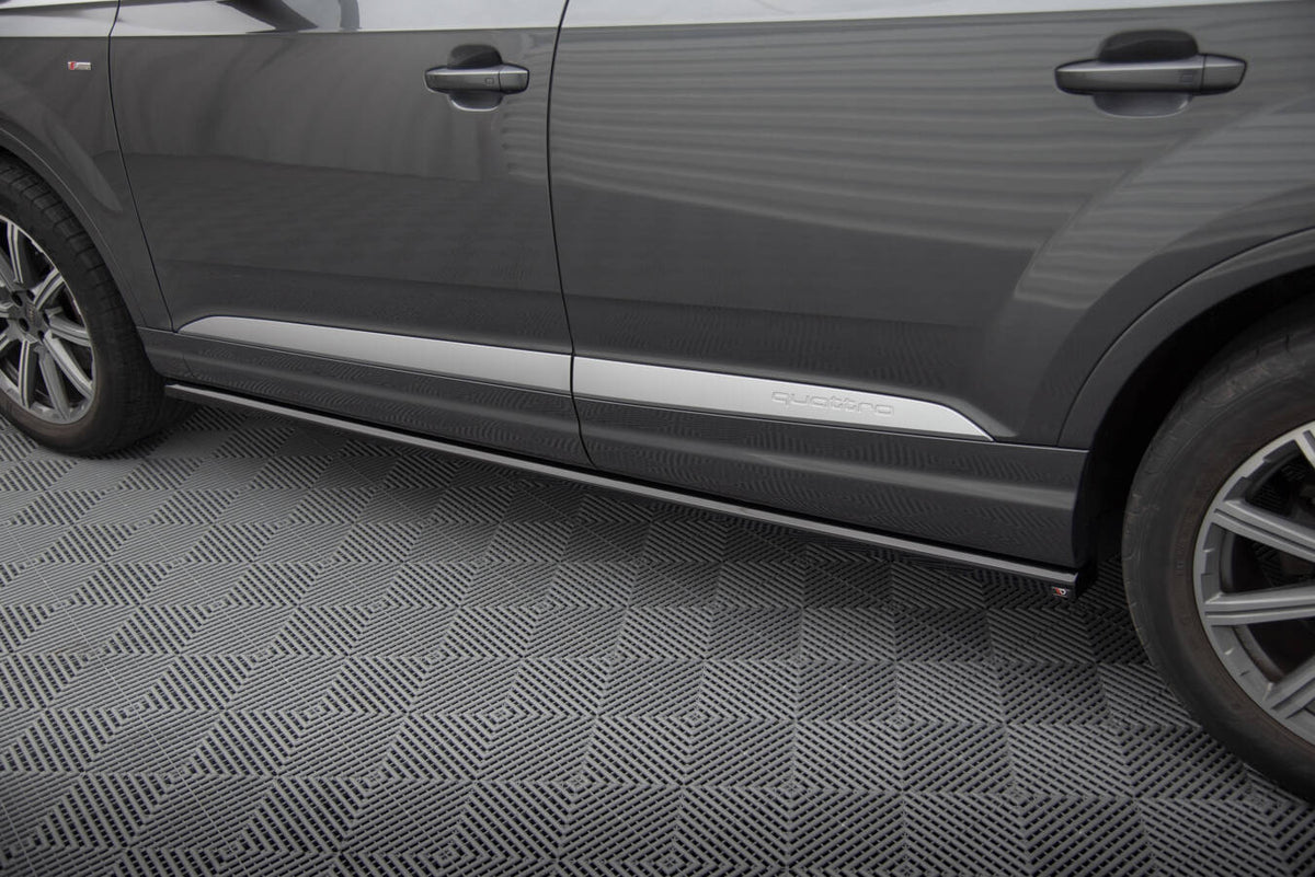 Street+ Seitenschweller Leisten passend für Audi Q7 Mk2 schwarz Hochglanz – Ansicht 4
